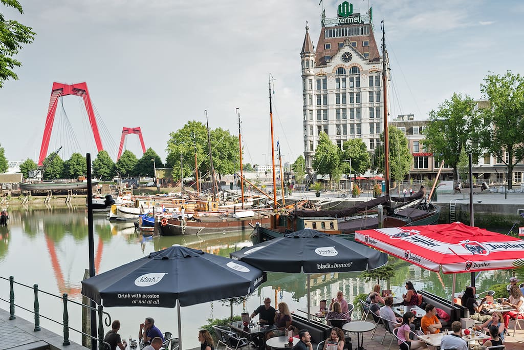 relax in oude haven just across the street