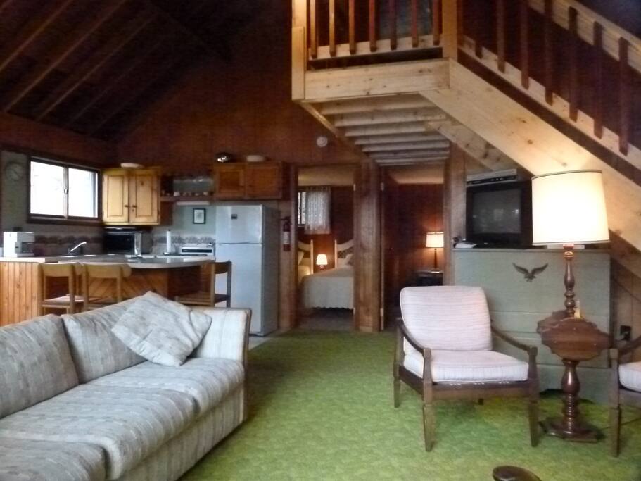 Interior Living, Dining, Kitchen space