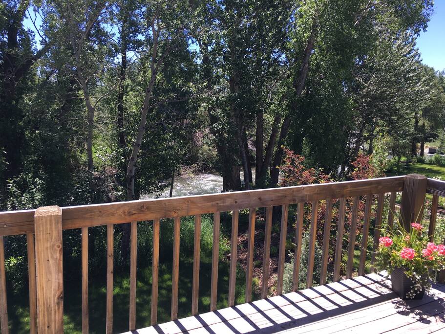 Deck from apartment to enjoy view!