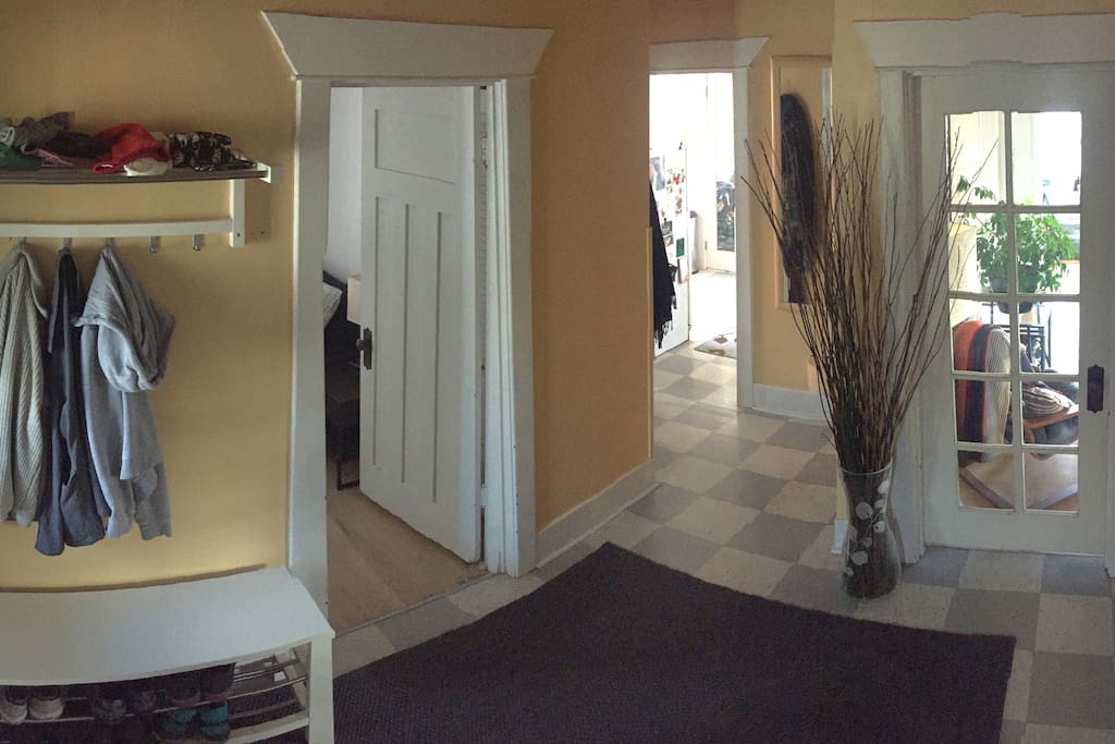 Your room is on the left, let's check it out.