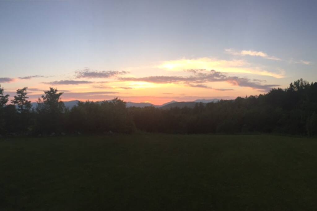 Gorgeous sunsets over the mountains