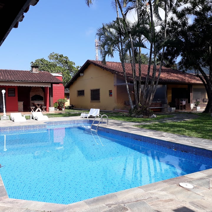 Litoral Norte Casa Aconchegante Piscina 5 Suítes - Caraguatatuba