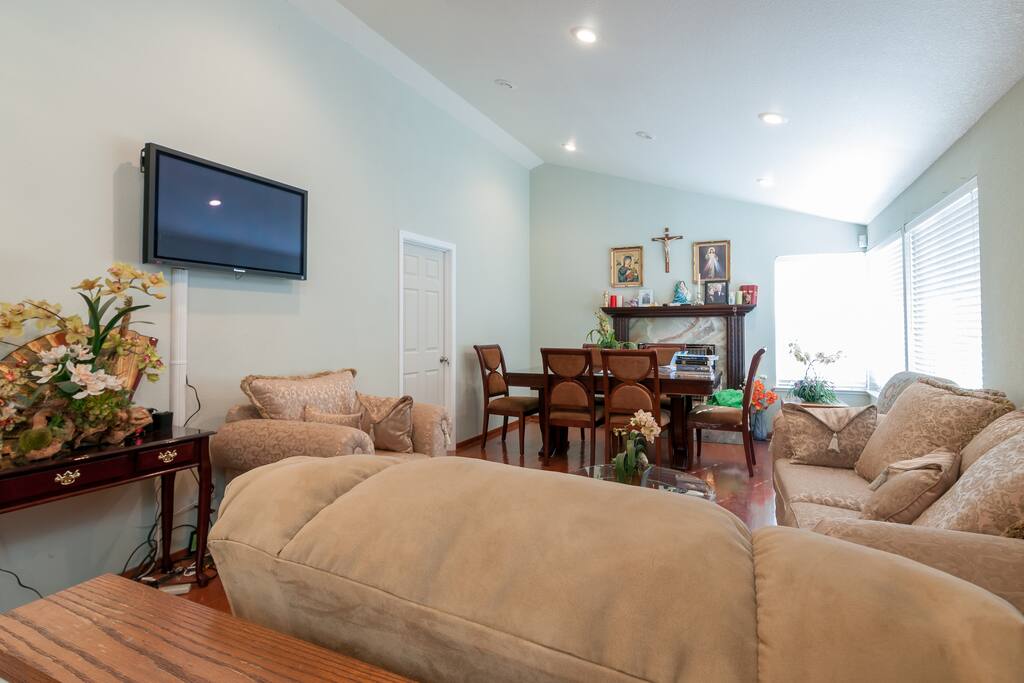 From the front door to living room.
