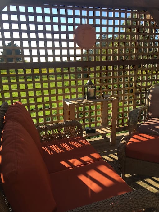 Enclosed patio entrance...