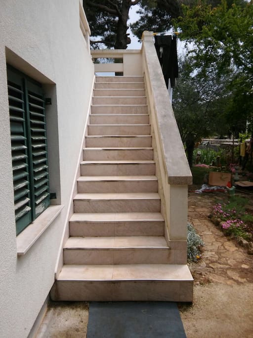 Stairs to the apartman