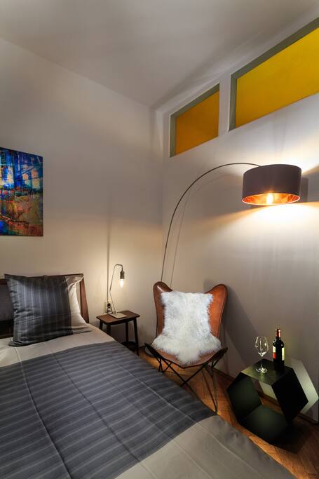Second bedroom with amazing lighting