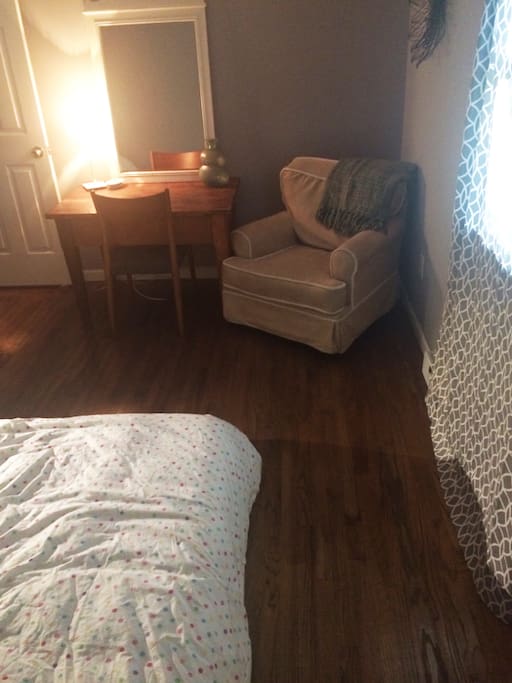 Cozy, cute room.