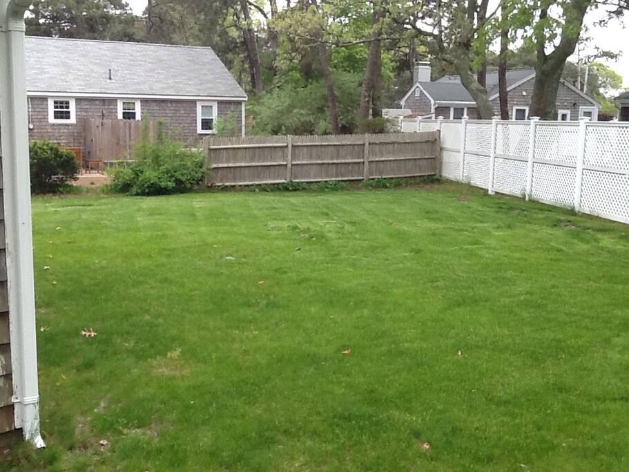Large flat yard!