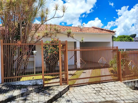 Entire house with barbecue.