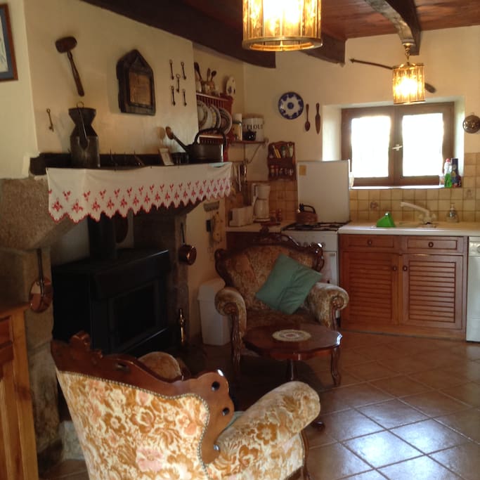 Authentic Breton fireplace