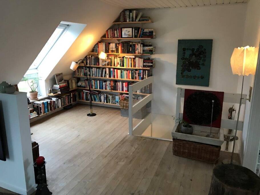 We have books that you can borrow during your stay. Most are in Danish, but we also have english and dutch books.