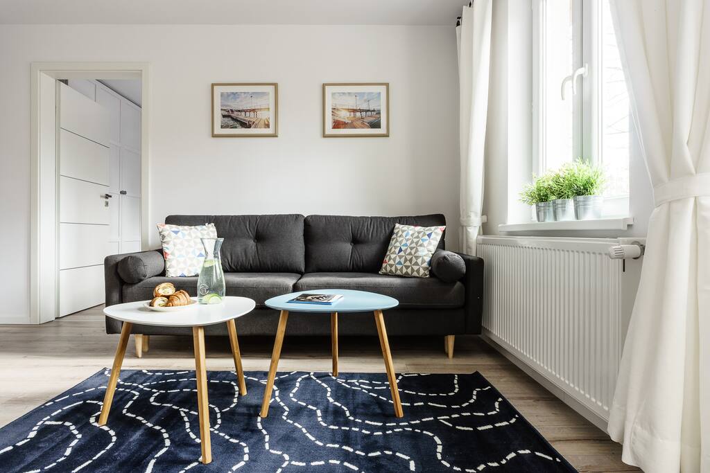Salon - sofa z możliwością spania dla dwóch osób