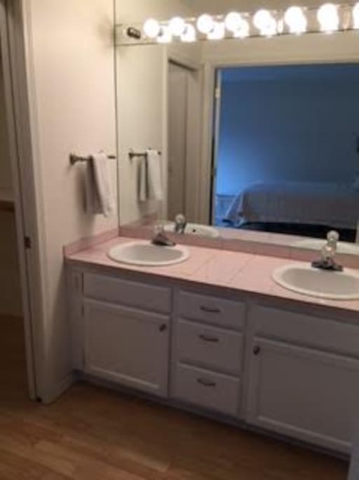 En suite bathroom.