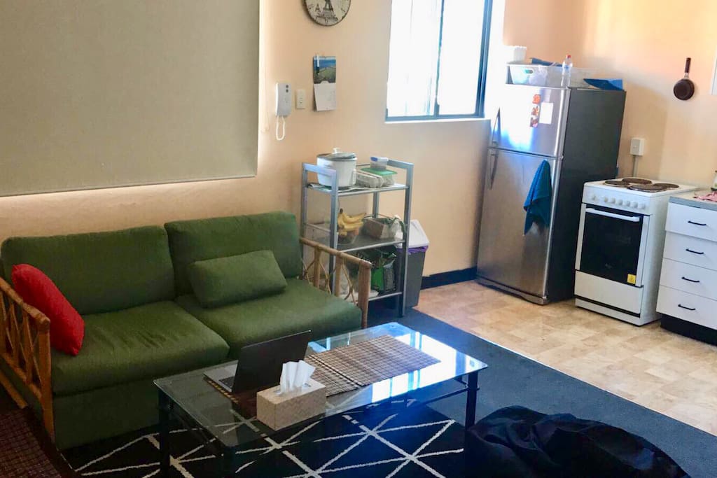 Living and kitchen