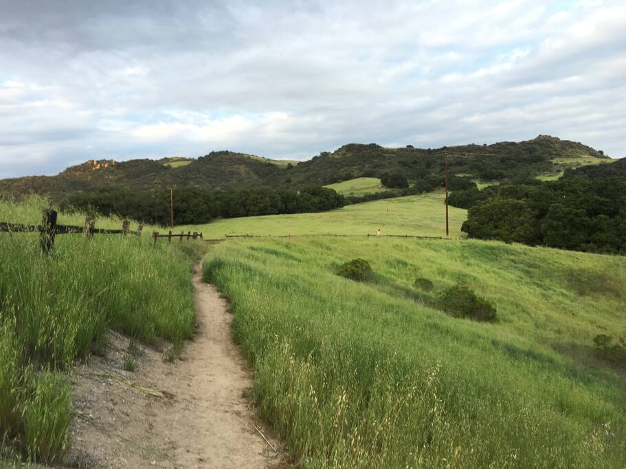 Hiking nearby the house