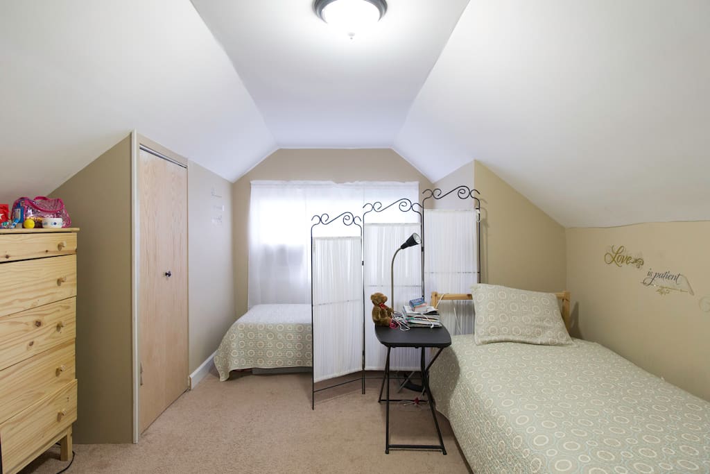 Enough space to exercise in the room.
