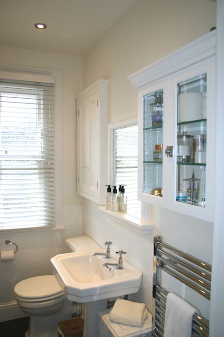 Full bathroom with great shower