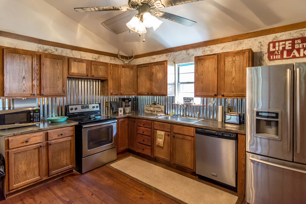 Fully stocked kitchen