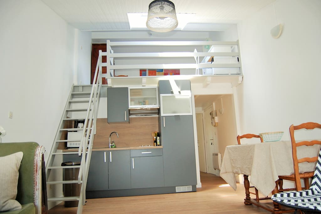 Kitchenette et mezzanine