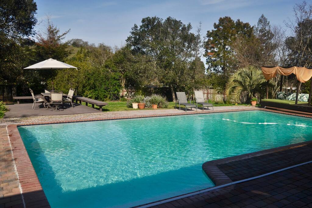 Pool and cabana bed