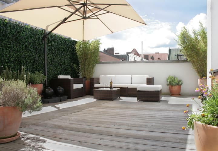 Central & Spacious Apartment Private Roof Terrace