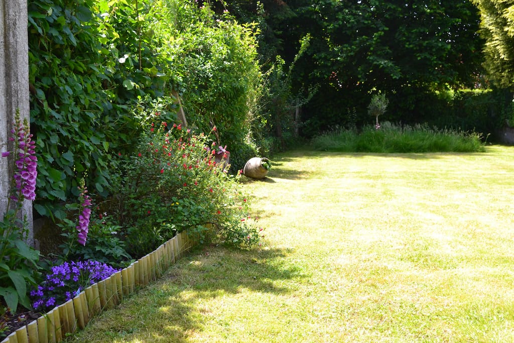 Grand jardin fleuri