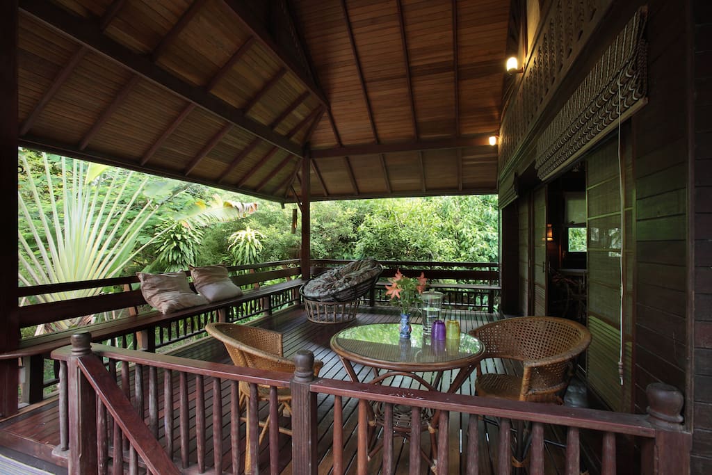 Covered Upstairs Deck @ Wing C