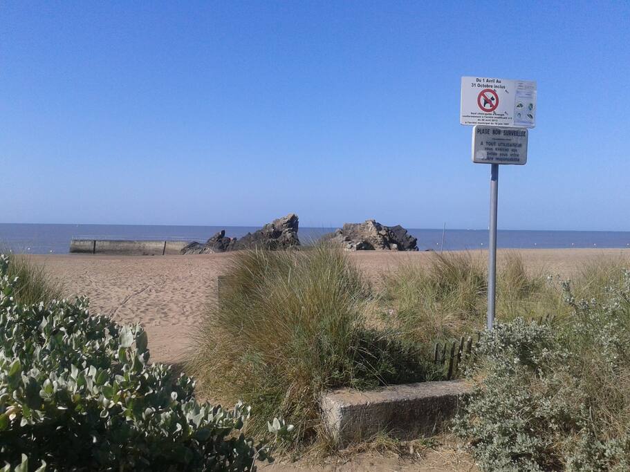 Accès plage de l'appartement