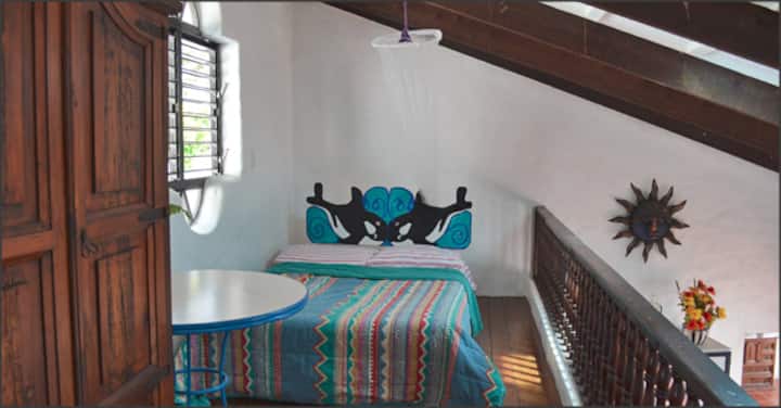Bedroom in loft with Double Bed