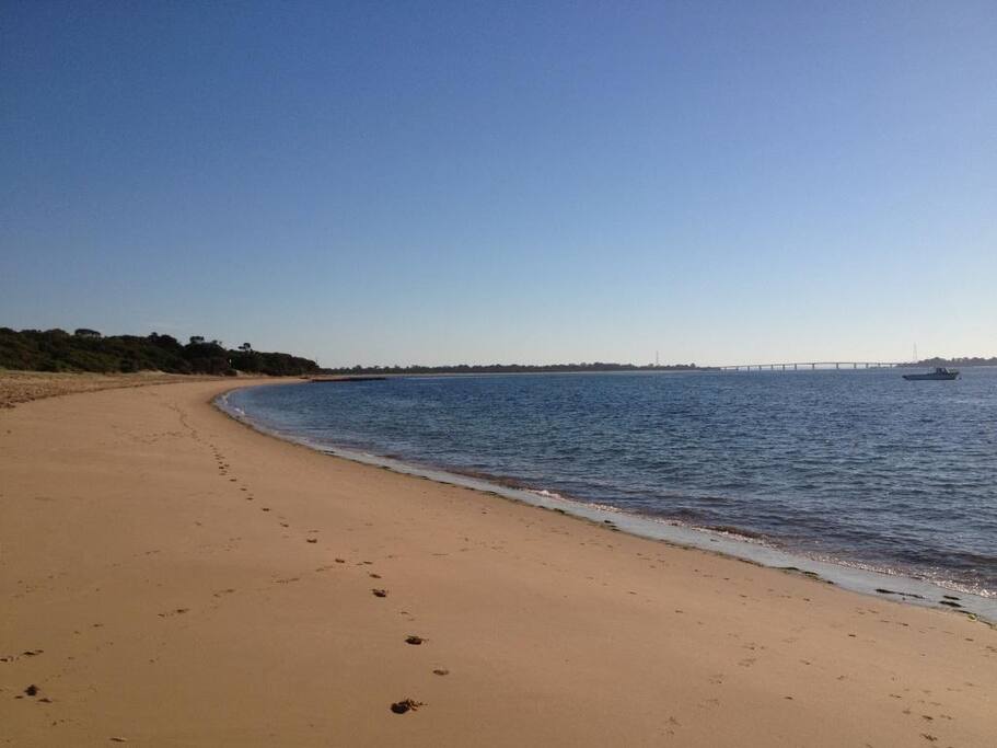 Close to safe swimming beach