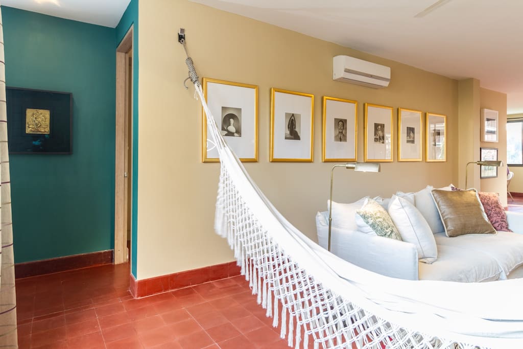 entrance to bedrooms from living room