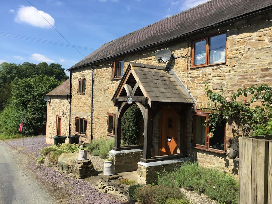 Front of house situated on quiet country road