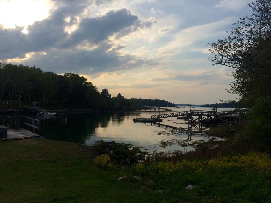 One of many beautiful sunsets looking from dock
