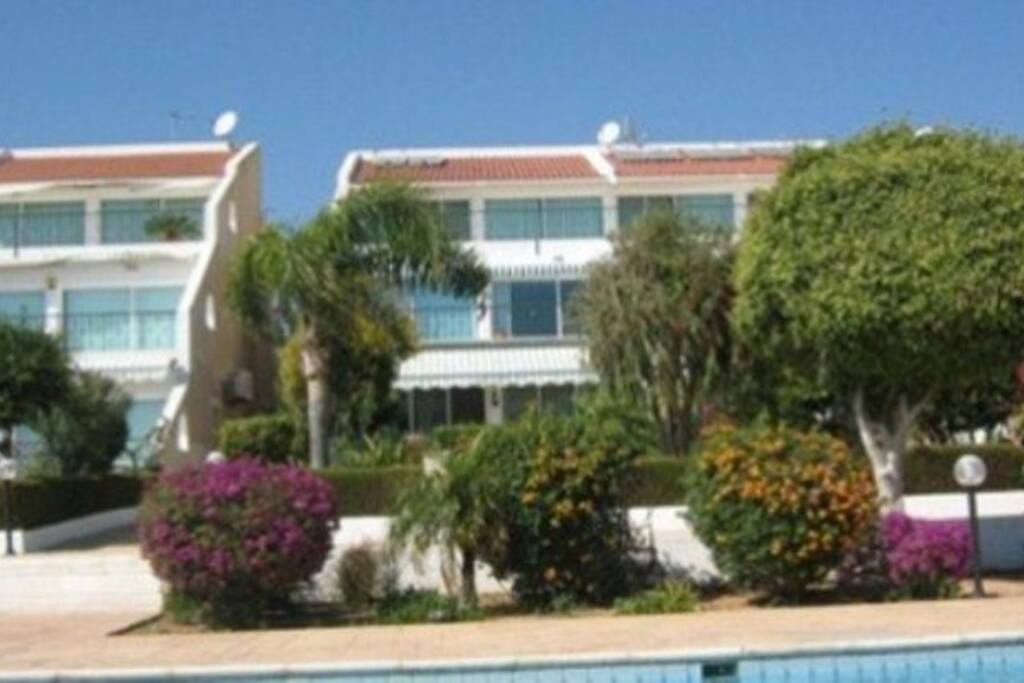 Your balcony view towards pool - just 40 yards away.