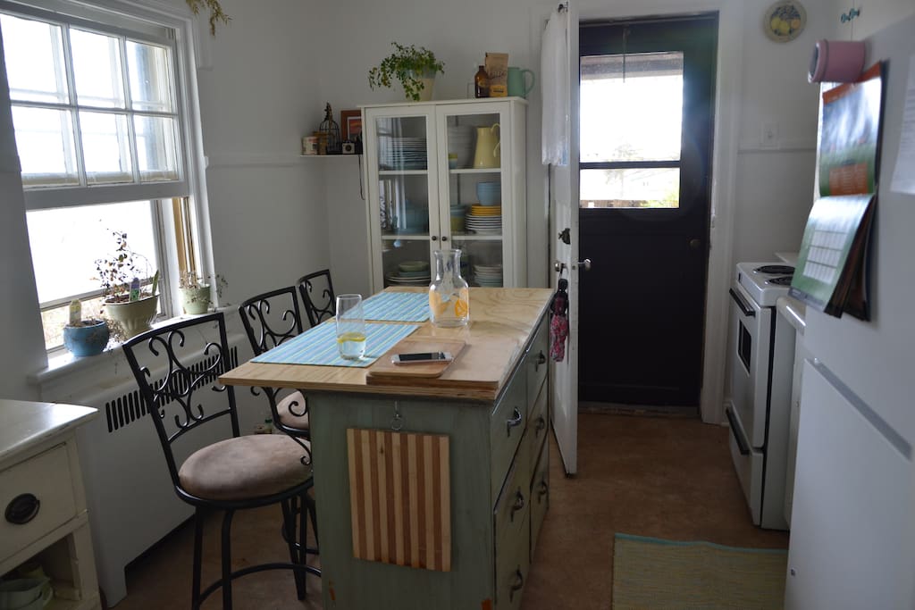 Kitchen and door to balcony