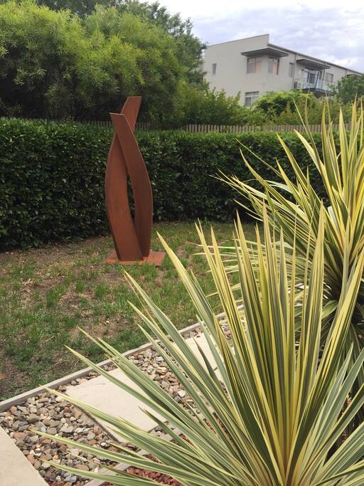 You can leave your bicycle in the garden