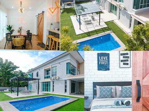 *D HAUS* Private Pool+BBQ-14 Pax-豪华私人泳池-毗邻早市