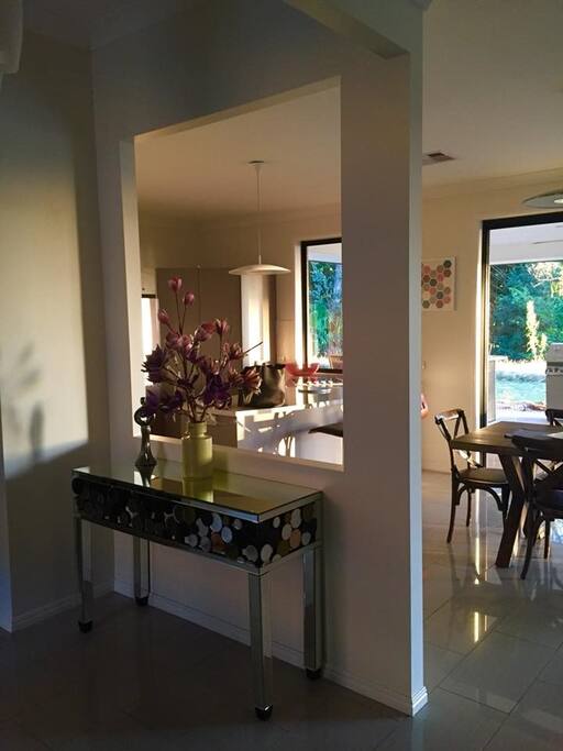 Filtered sunlight creates a relaxing vibe