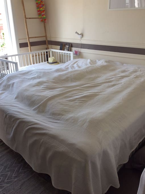 Main bedroom with door out to the veranda