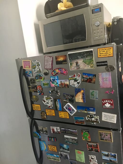 My Fridge Magnets ❤️ I travel ALOT! Food/Drinks available for purchase - Full Kitchen