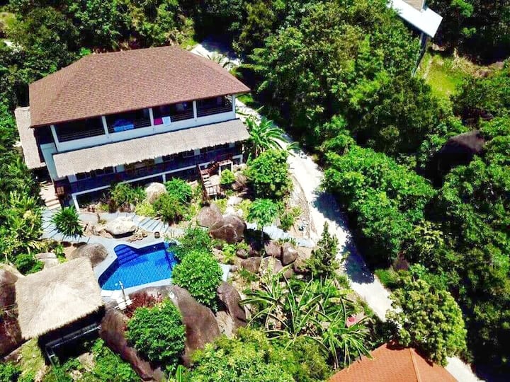 SPECIAL PRICE! ROCKS SUNSET TROPICAL VILLA  : OUR KOH PHANGAN PARADISE