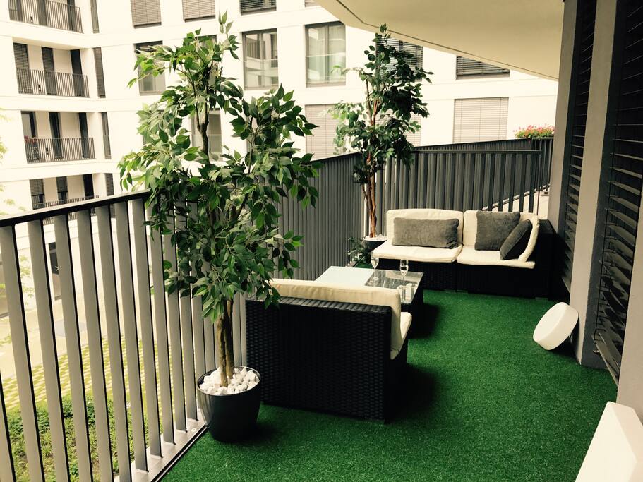 Cosy lounge on the balcony