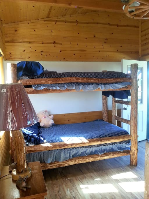 this is the bunk beds. All beds are in the same room.