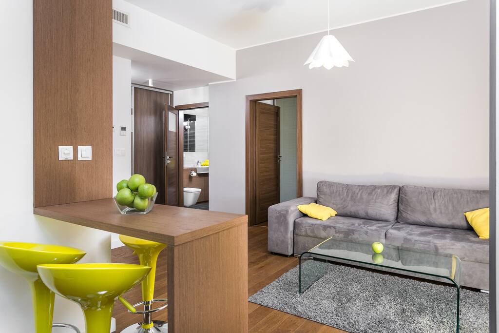 Dining area with view to the living room