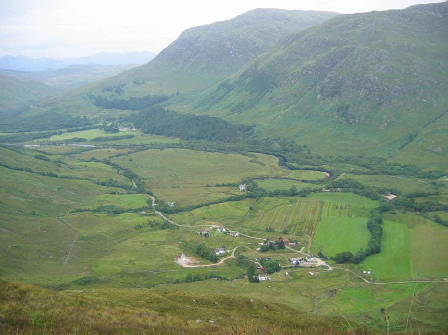 Aerial view of Camusluinie