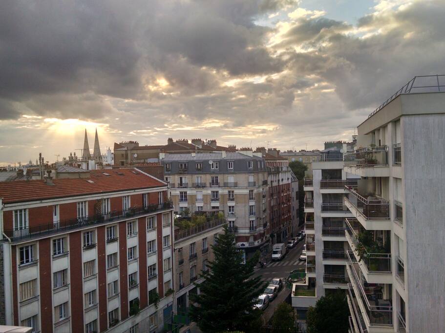 Even on a cloudy day, the sunsets from my place are stunning.