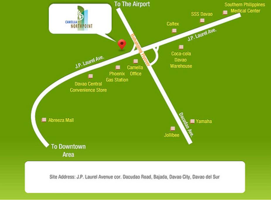 Located along JP Laurel Ave