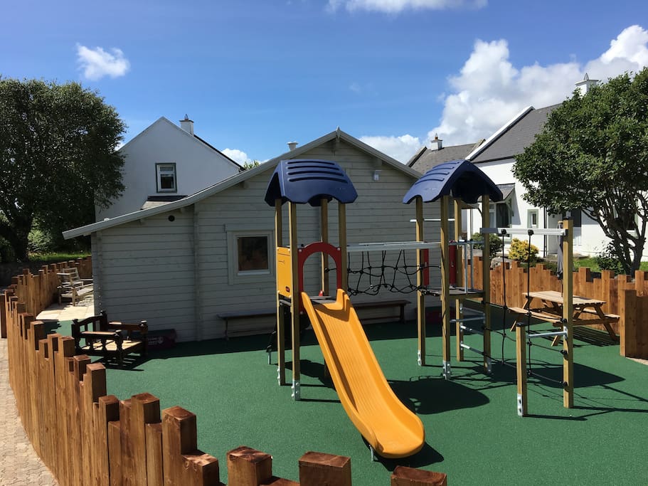 The new Kompan playzone installed in 2017, with rubberised flooring all made to council specifications