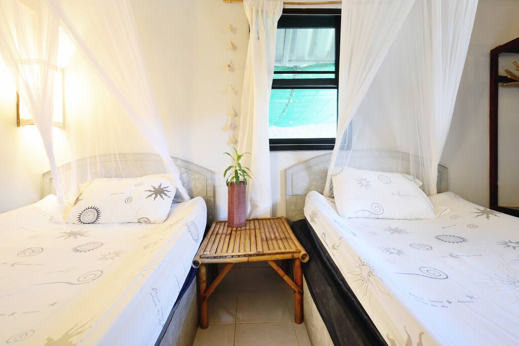 Inside our twin bungalow