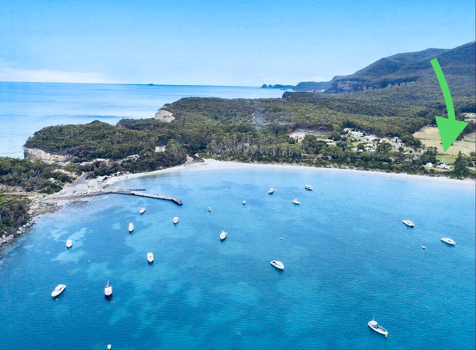 This is where you will be on pirates bay! Amazing beachfront location walking distance to the blowhole